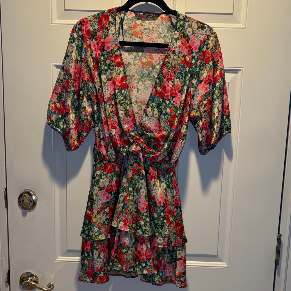 Zara Multicolor Floral Dress
